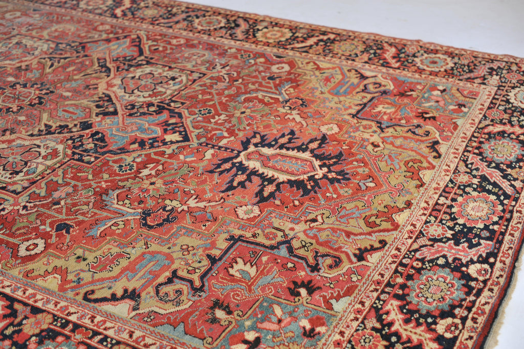 SOLD | STUNNING European-Sized Antique Rug | Gorgeous Artistic Camel Colors Beauty with Rare Size | 9 x 14