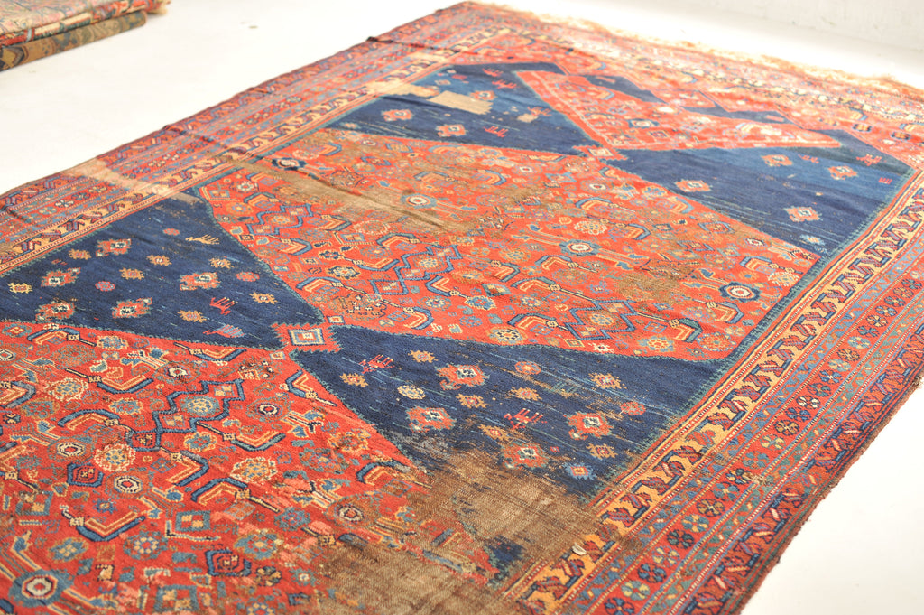 RARE SIZE Antique Rug | Palace Size True Kelleh Nomadic Karabagh | 7.2 x 17.4