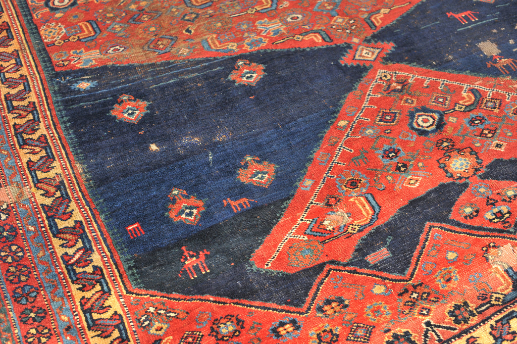 RARE SIZE Antique Rug | Palace Size True Kelleh Nomadic Karabagh | 7.2 x 17.4