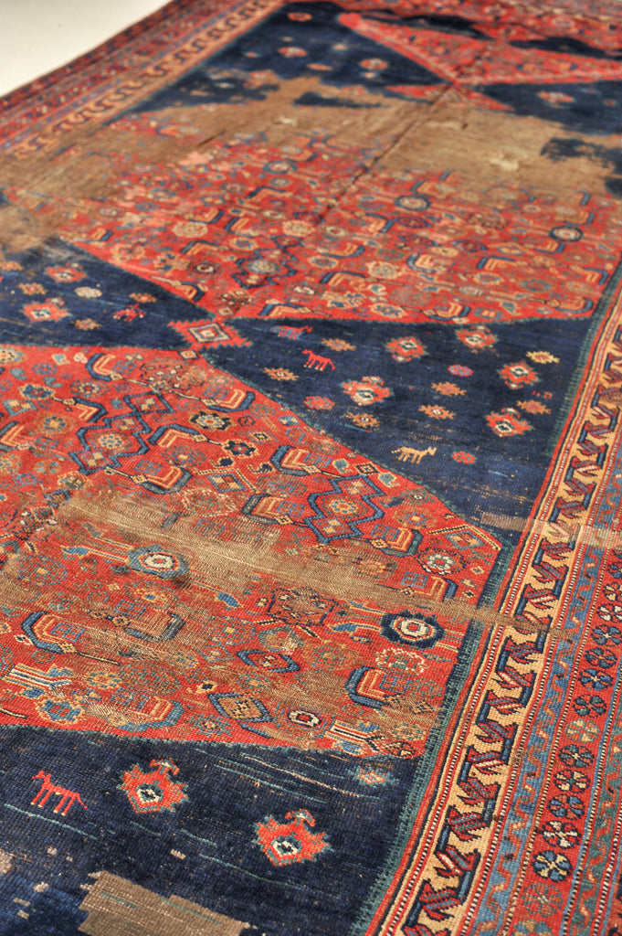 RARE SIZE Antique Rug | Palace Size True Kelleh Nomadic Karabagh | 7.2 x 17.4