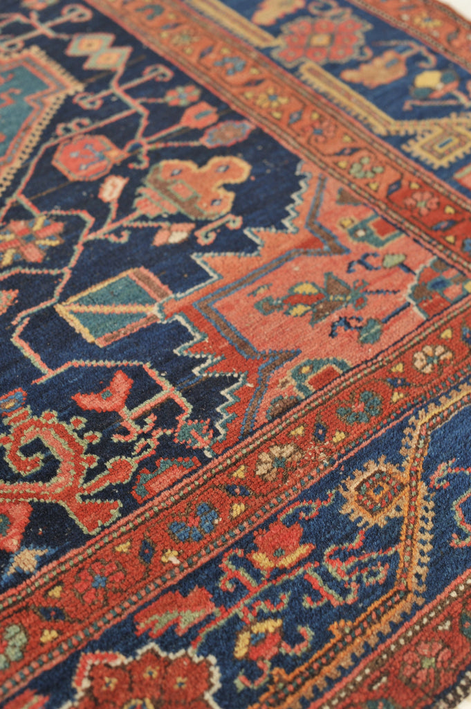 SOLD | FANTASTIC Antique Rug | Flowing Vines Dancing Around A Duel Medallion | 4.9 x 5.9