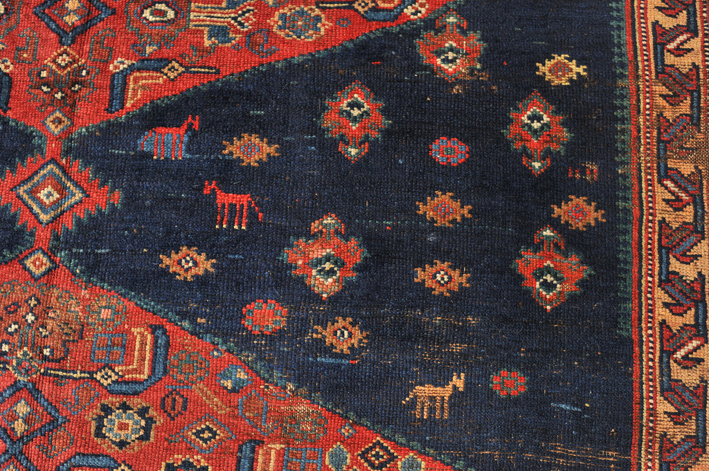 RARE SIZE Antique Rug | Palace Size True Kelleh Nomadic Karabagh | 7.2 x 17.4