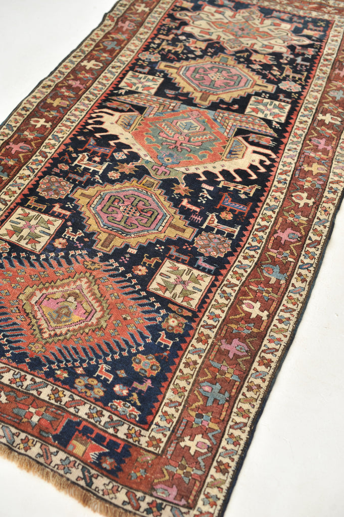 STUNNING Antique Runner | One of One Gorgeous Mystical Tribal Antique Runner | 3.3 x 7.2