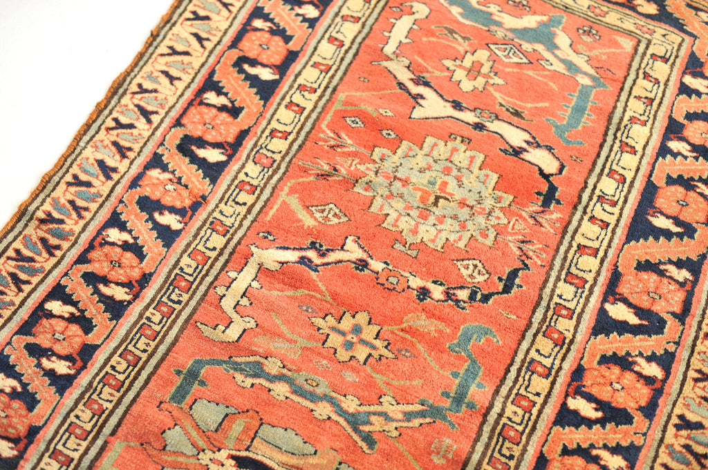 GORGEOUS & GLOWING High-End Antique Runner | Very Fine Ancient Design with Vines Linking to Palmettes | 3.8 x 11