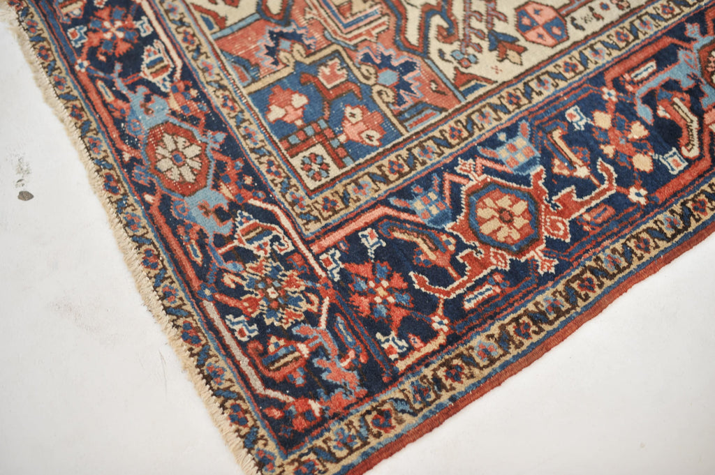 SOLD | UNUSUAL SIZED Vintage Rug | Geometric & Bold Terracotta Tribal Vintage Rug | 6.9 x 9.1
