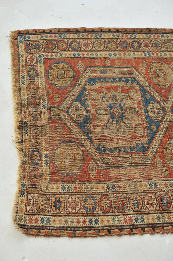 ANCIENT Antique Sumac | Worn, Distressed, and Character-Rich Antique Rug | 3.7 x 5