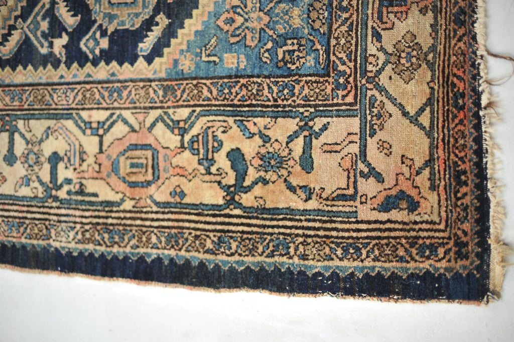 INSANELY Beautiful Antique Rug | COOL & EARTHY Mystical Village Tribal Rug Incredible Charming Village Rug | 4.4 x 6.3