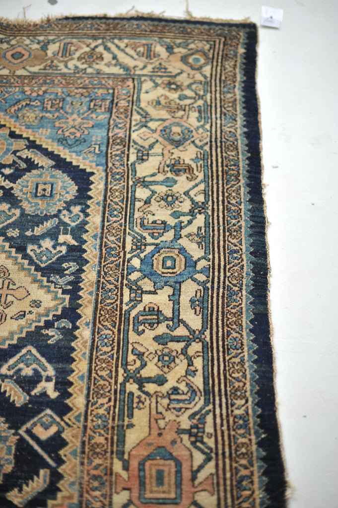 INSANELY Beautiful Antique Rug | COOL & EARTHY Mystical Village Tribal Rug Incredible Charming Village Rug | 4.4 x 6.3