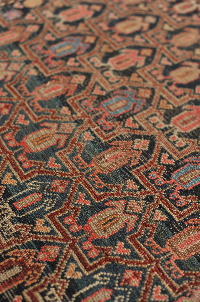 SOLD | VIBRANT Yet MOODY Antique Runner | Gorgeous & Colorful Antique Rug | 3.8 x 6.8