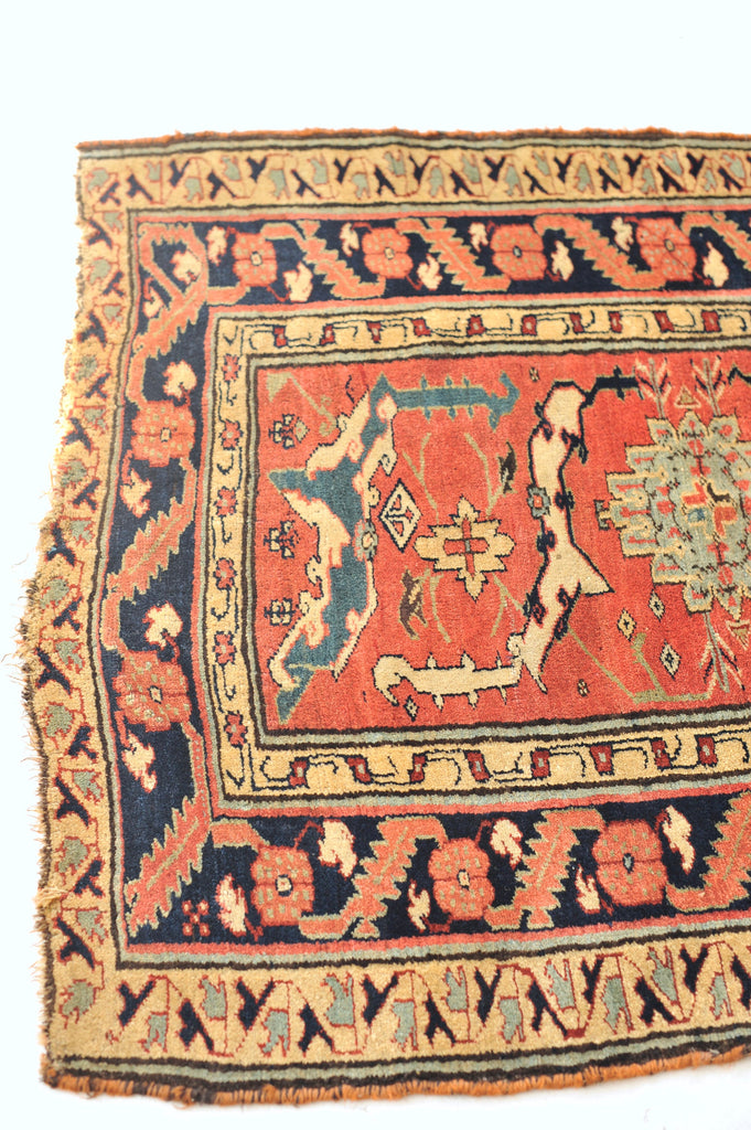 GORGEOUS & GLOWING High-End Antique Runner | Very Fine Ancient Design with Vines Linking to Palmettes | 3.8 x 11