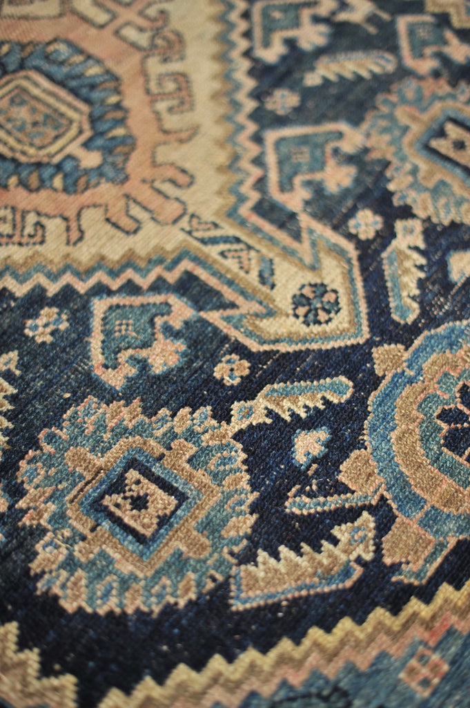 INSANELY Beautiful Antique Rug | COOL & EARTHY Mystical Village Tribal Rug Incredible Charming Village Rug | 4.4 x 6.3