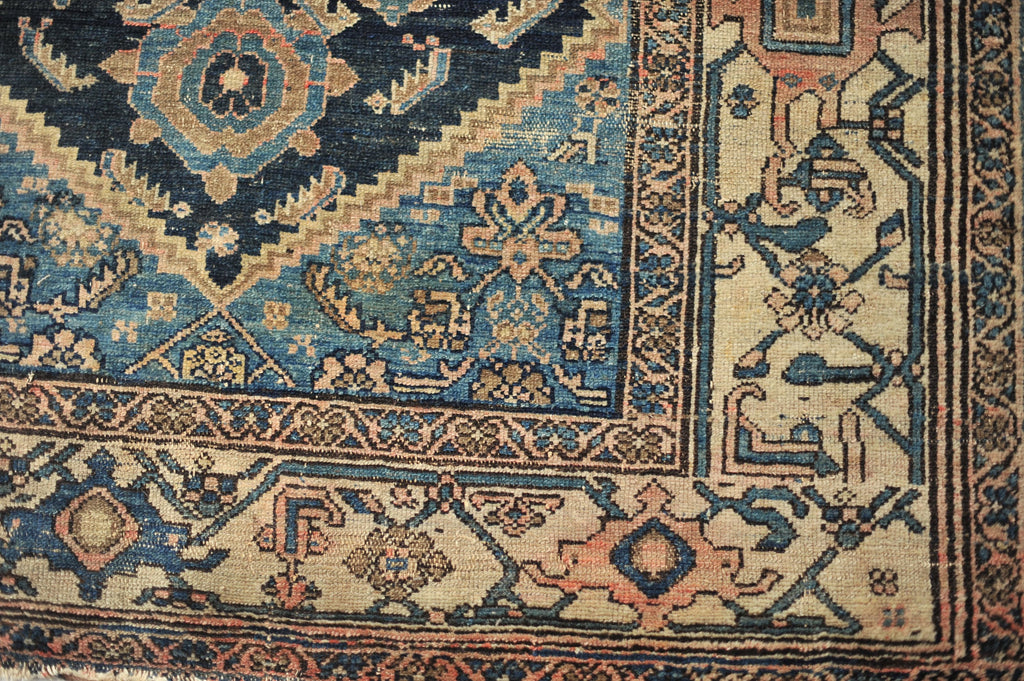 INSANELY Beautiful Antique Rug | COOL & EARTHY Mystical Village Tribal Rug Incredible Charming Village Rug | 4.4 x 6.3
