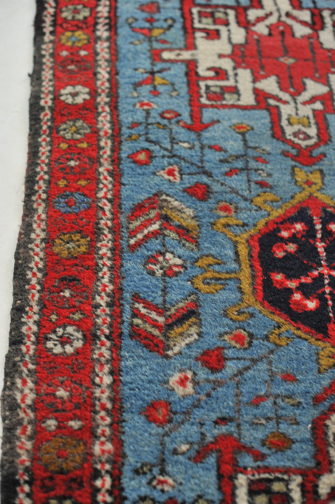 Attractive SKY BLUE Vintage Rug | Fantastic Small Tribal Vintage Rug | 2.4 x 4.2