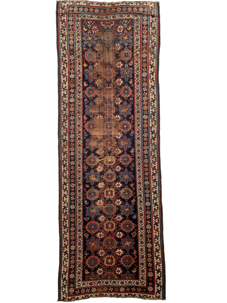 SOLD | GORGEOUS Antique Veramin Runner | Distressed to Perfection with Organic Wool | 3.6 x 10.4